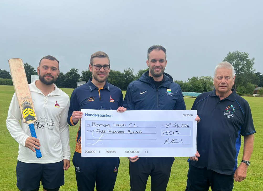 Salop Leisure is supporting Bomere Heath Cricket Club with sponsorship to try and help to resolve their draining issues