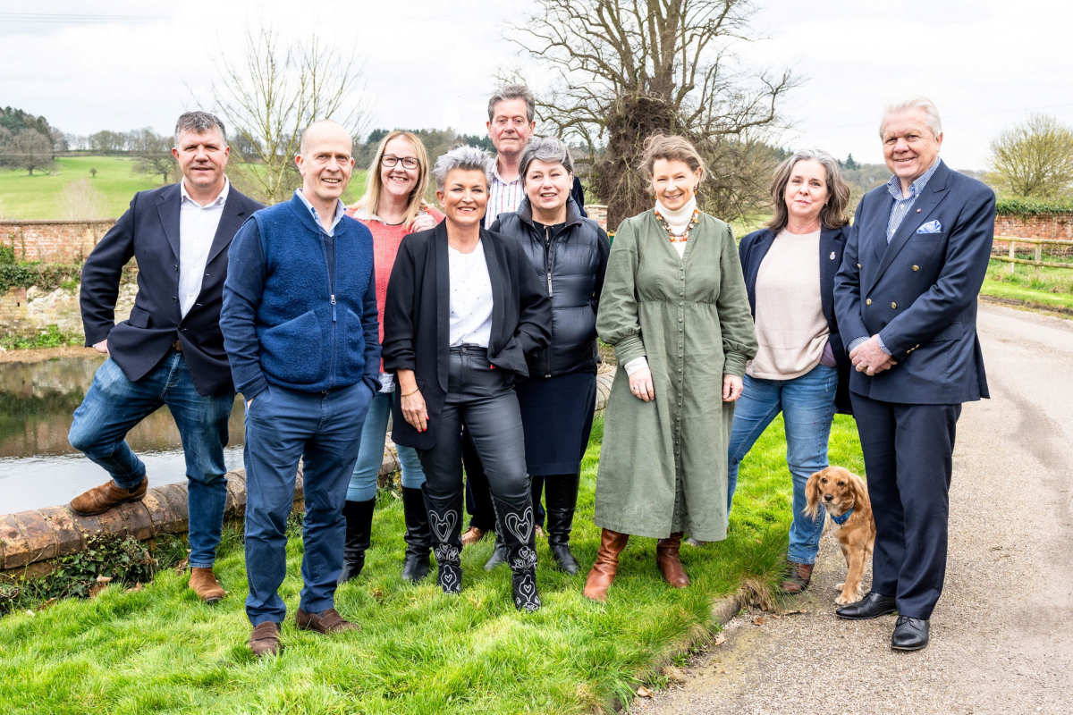 Shropshire Community Foundation trustees with Mandy Thorn MBE DL second from the right.