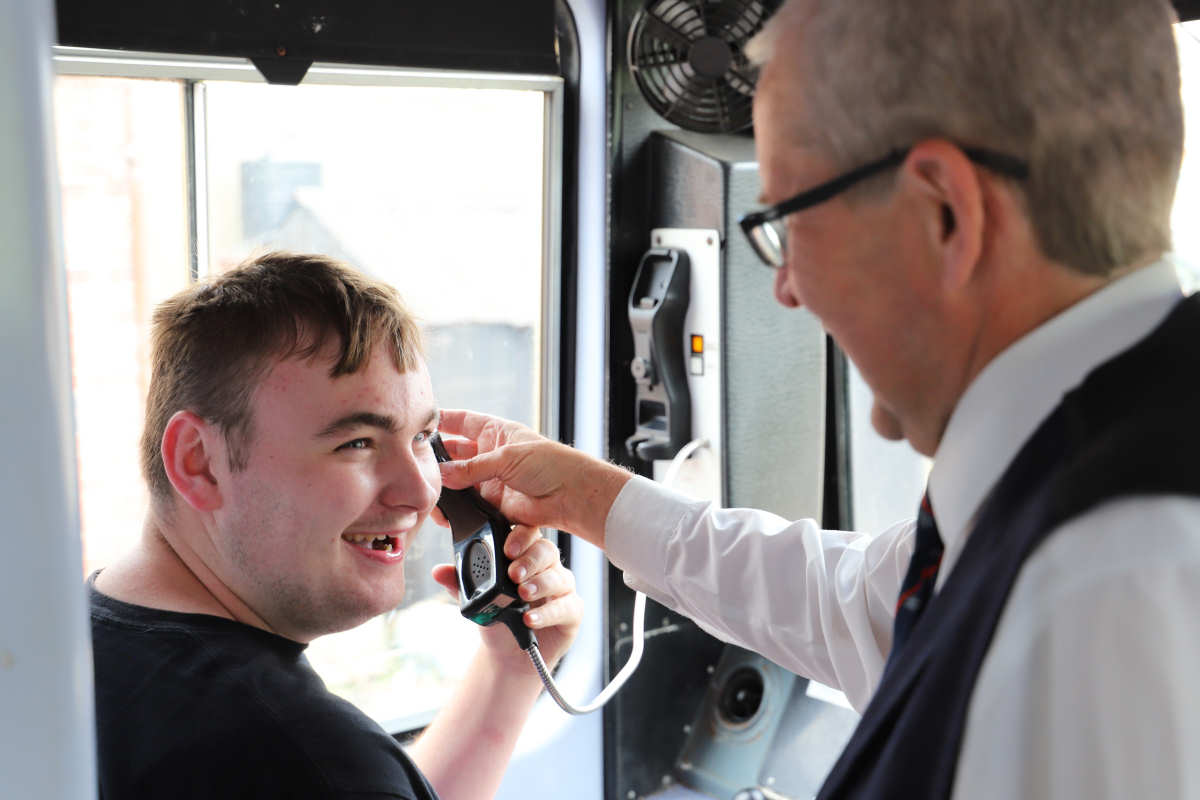 Harry took on assistant guard’s duties to celebrate the completion of his Supported Internship