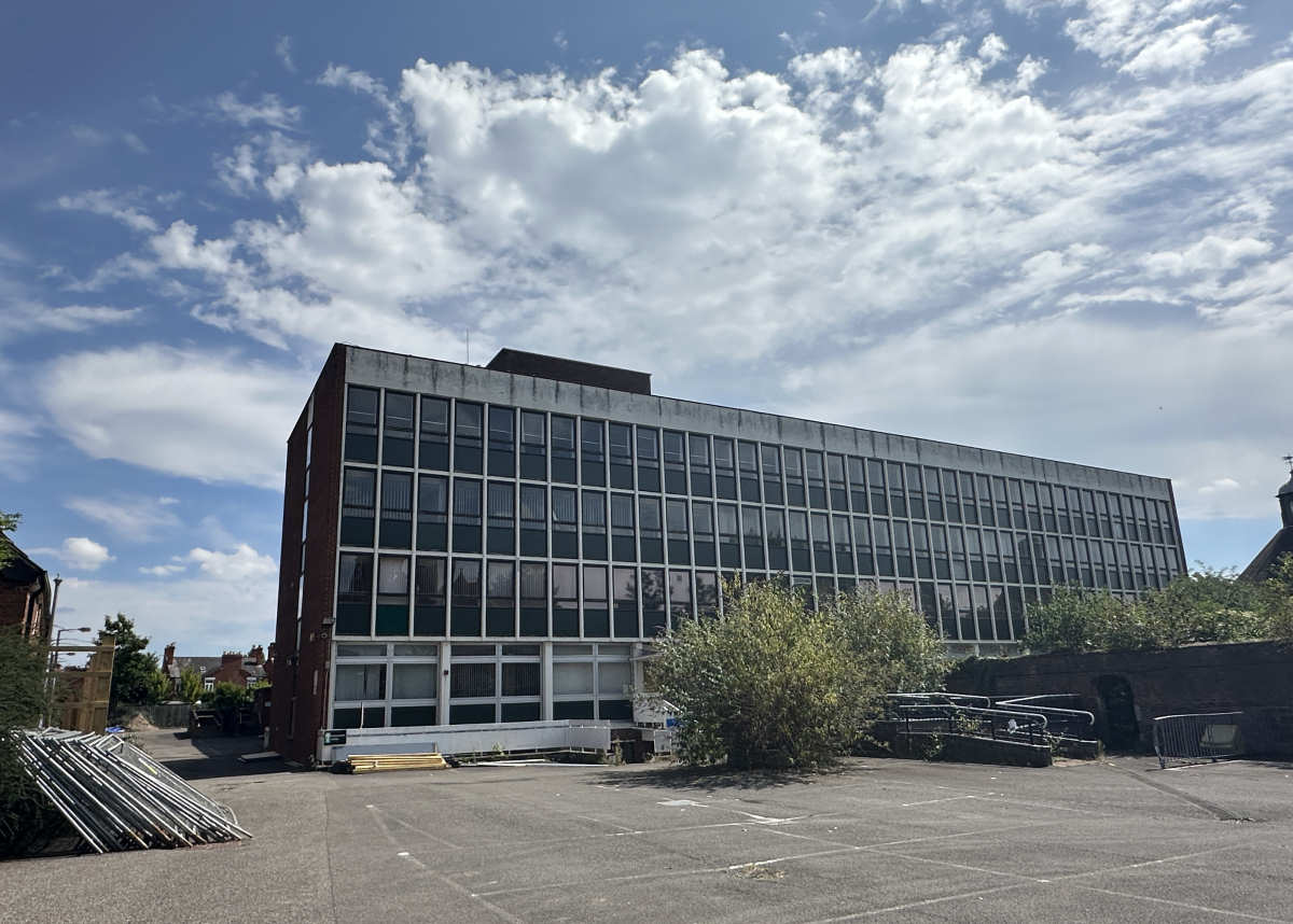 The former Whitehall building on Monkmoor Road in Shrewsbury