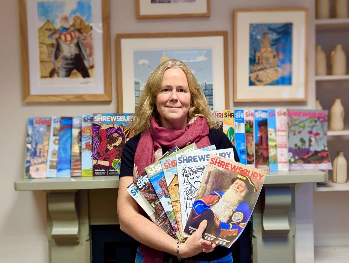 Katy Rink preparing for the exhibition