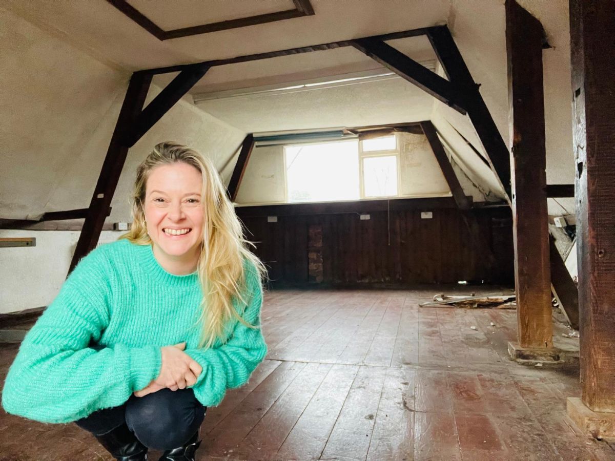 Jenna Blair in the new building which is being transformed to a new oasis of calm for yoga and activities to support wellbeing
