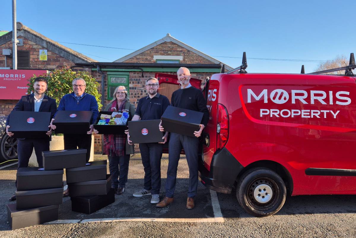 Morris Property delivers breakfast boxes to their construction sites on Blue Monday