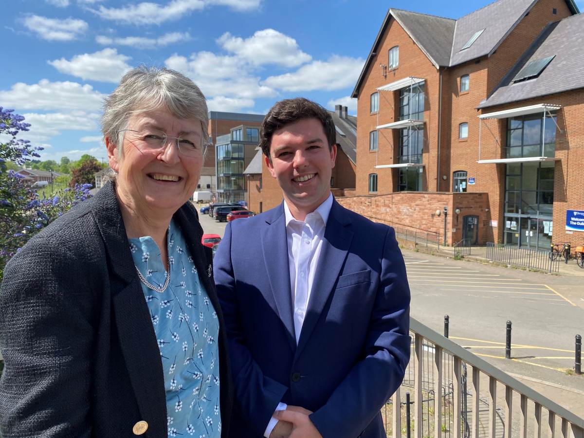 Pictured, Councillor Heather Kidd and Councillor Alex Wagner