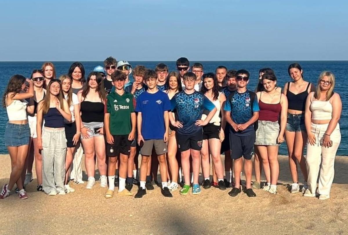 Newport's Burton Borough School students in Barcelona