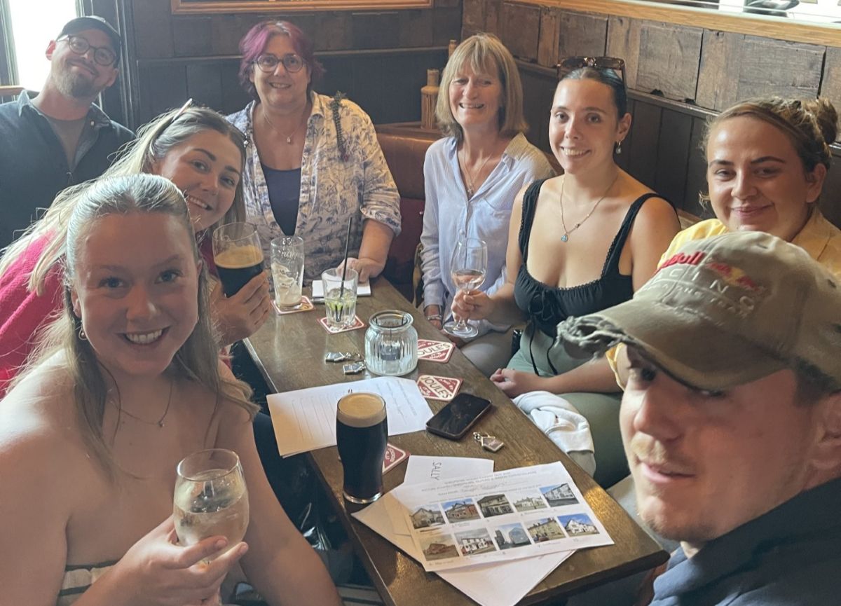 A team of quizzers at the event hosted by Shropshire Homes