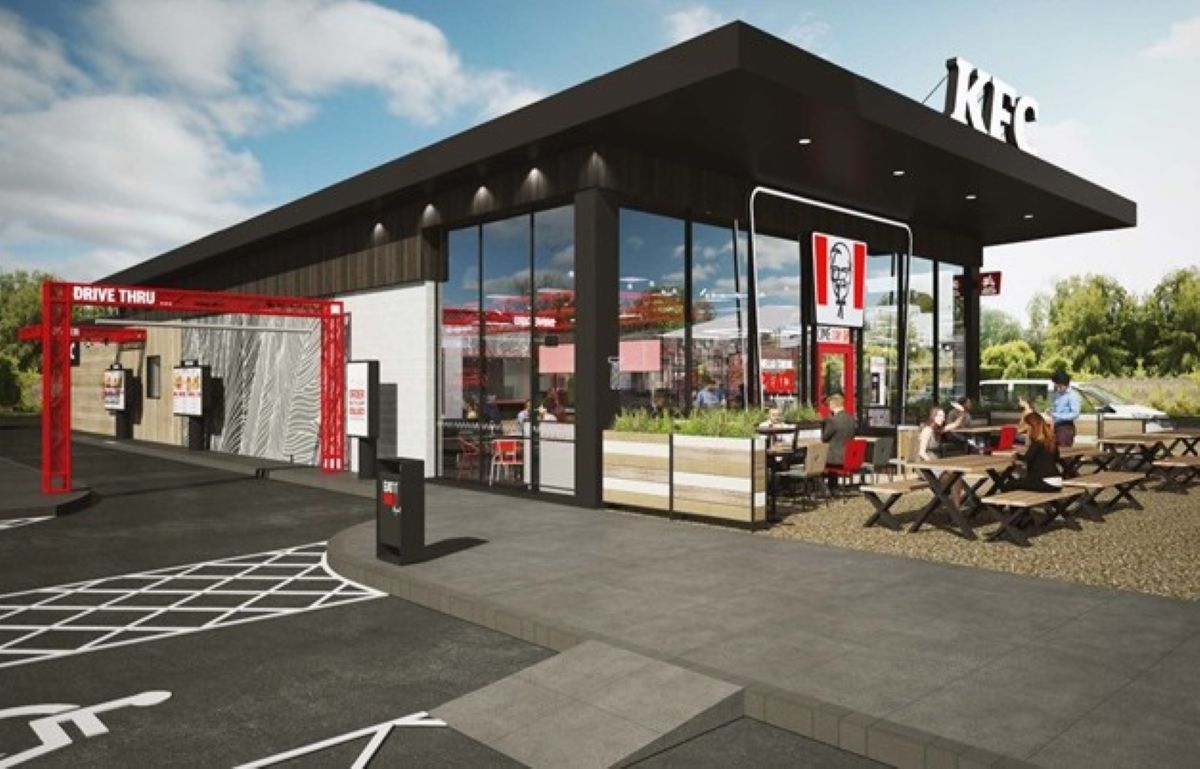 An artist’s impression of the KFC unit. Image: Shropshire Council