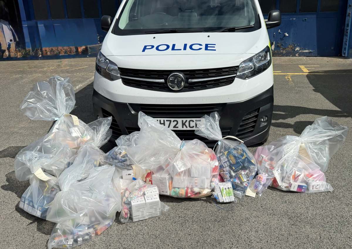 Some of the items seized by police and trading standards. Photo: West Mercia Police