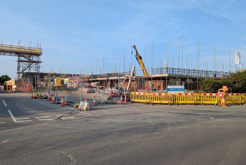 The brownfield site at William Farr House is being redeveloped to provide extra-care affordable housing. Photo: Shropshire Council