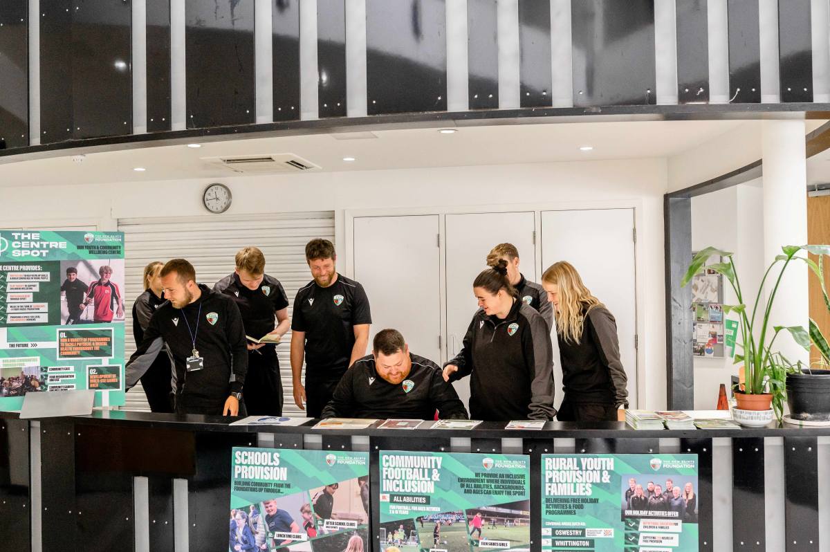 Members of The New Saints FC Foundation team will be involved in the Oswestry Careers Event
