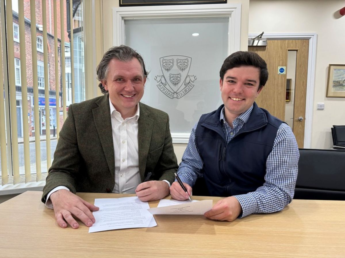 Rob Wilson, Leader of Shrewsbury Town Council and Alex Wagner, Deputy Leader of Shropshire Council