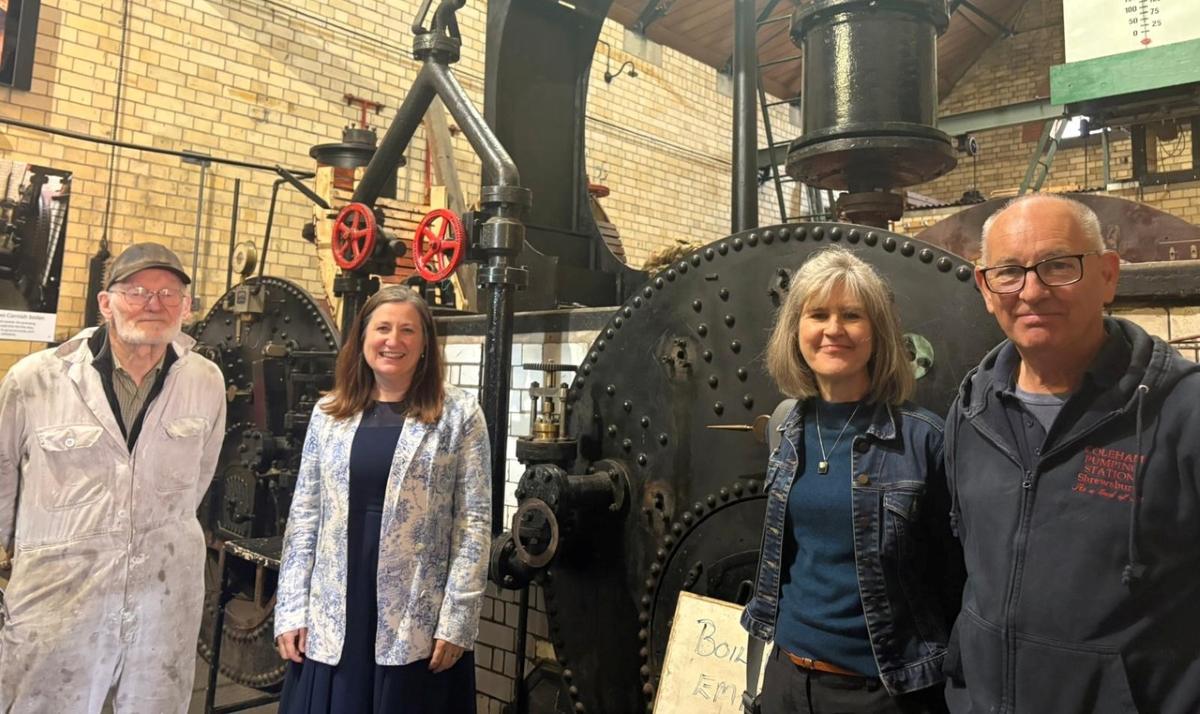 Shrewsbury MP Julia Buckley pictured during a visit to Coleham Pumping Station