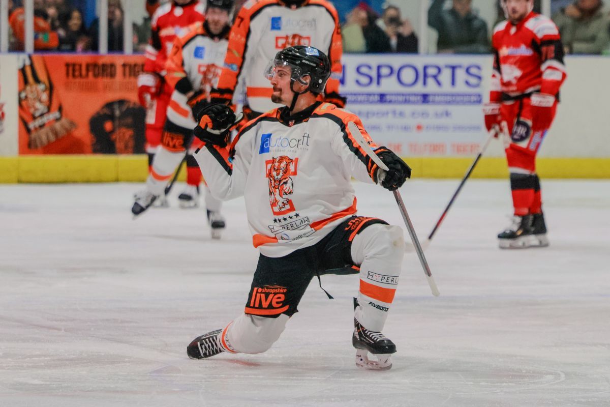 David Thomson, Scorer of Tigers 4th goal. Photo: Edward Bowen / ebphotography