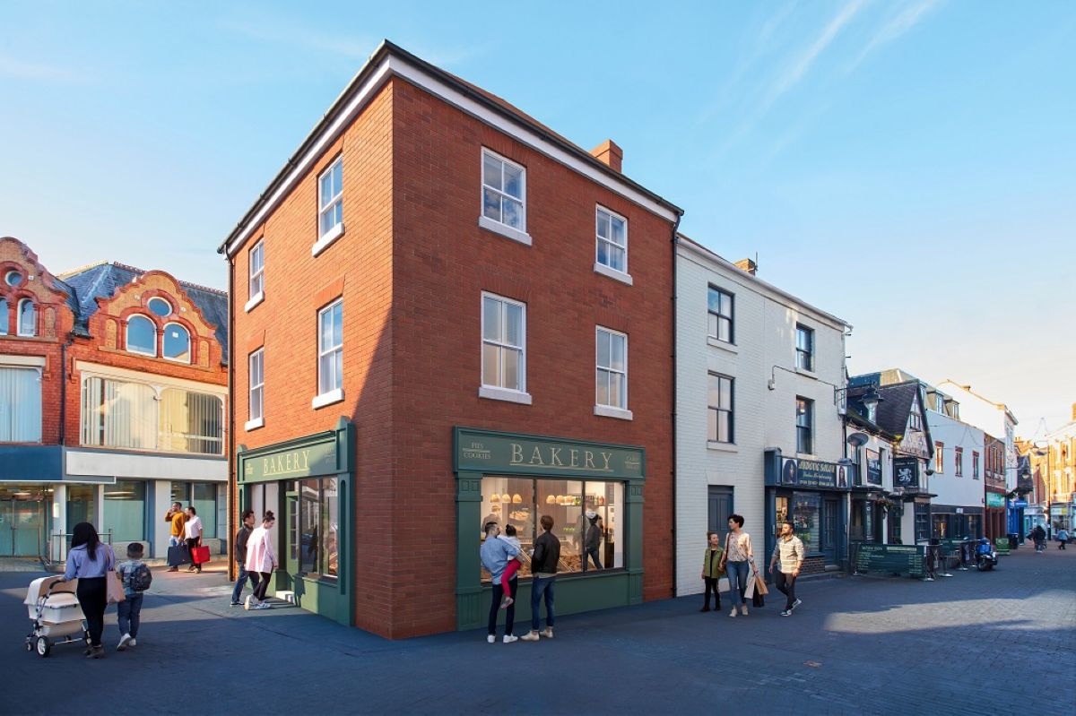 An artist’s impression of how the new building in Duke/Crown Street will look