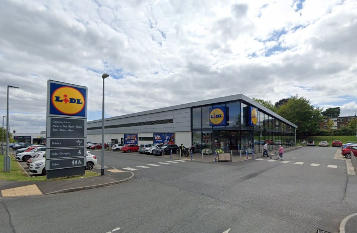 The assault took place within the car park of Lidl in Madeley, Telford. Image: Google Street View